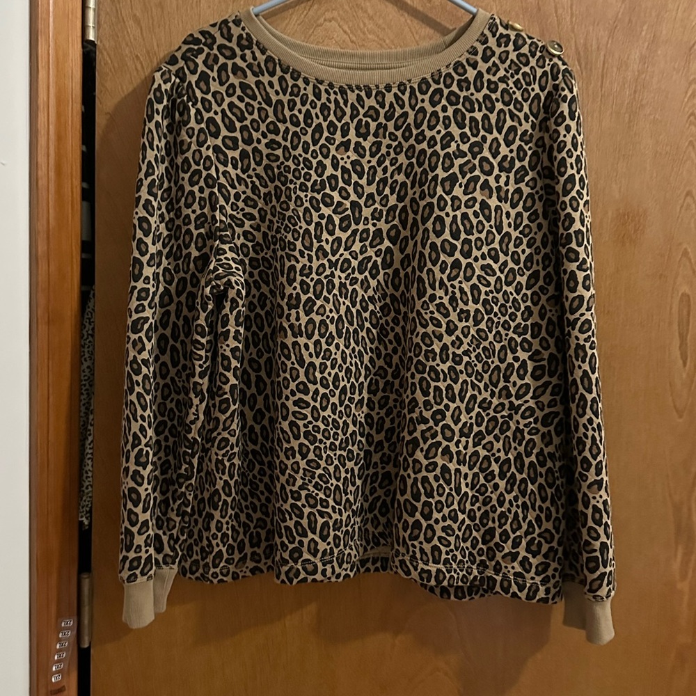 EUC Croft & Barrow Quilted Tan Top XXL